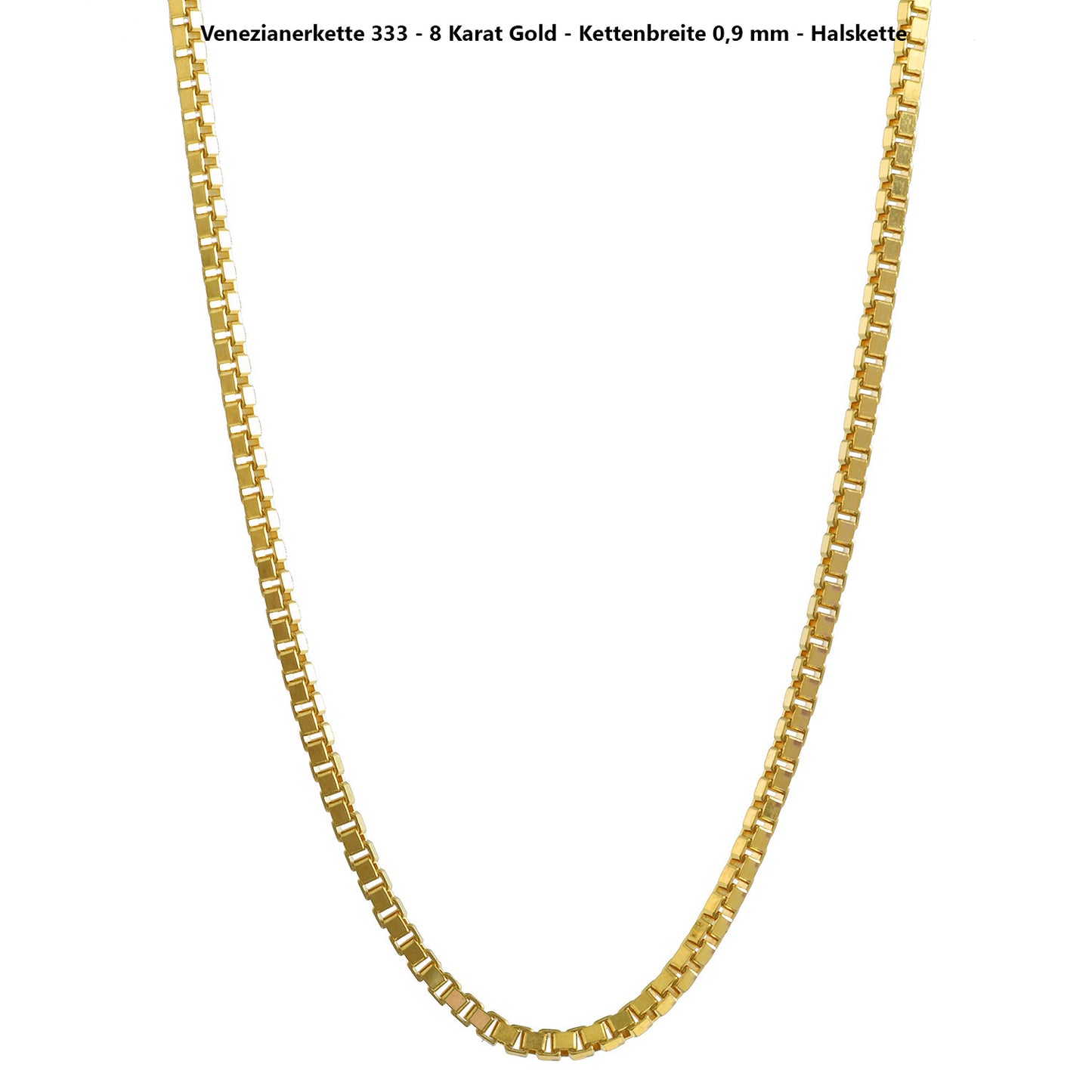 Edle Venezianerkette Halskette - 333 - 8 Karat Gold Juwelier Qualität