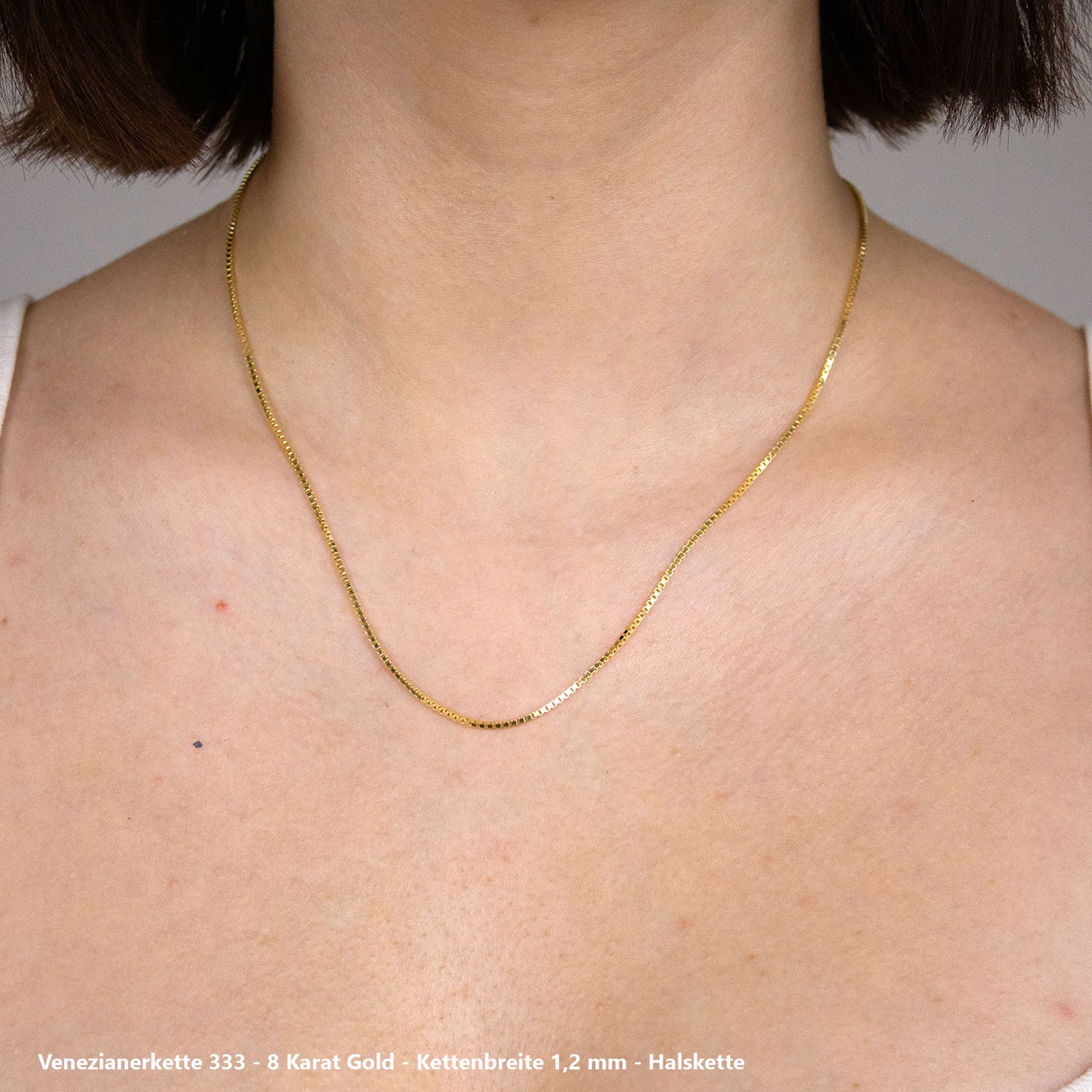 Edle Venezianerkette Halskette - 333 - 8 Karat Gold Juwelier Qualität