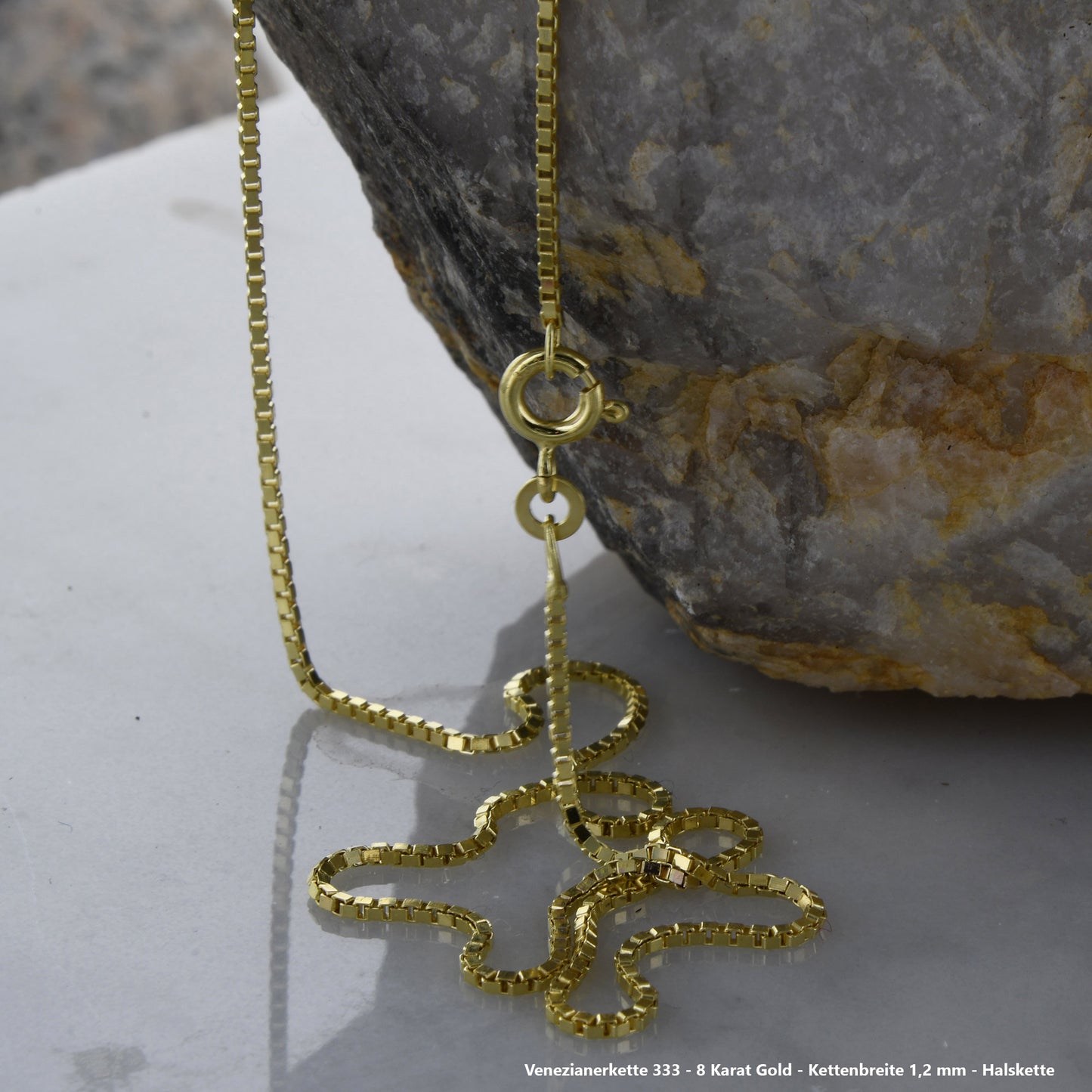 Edle Venezianerkette Halskette - 333 - 8 Karat Gold Juwelier Qualität