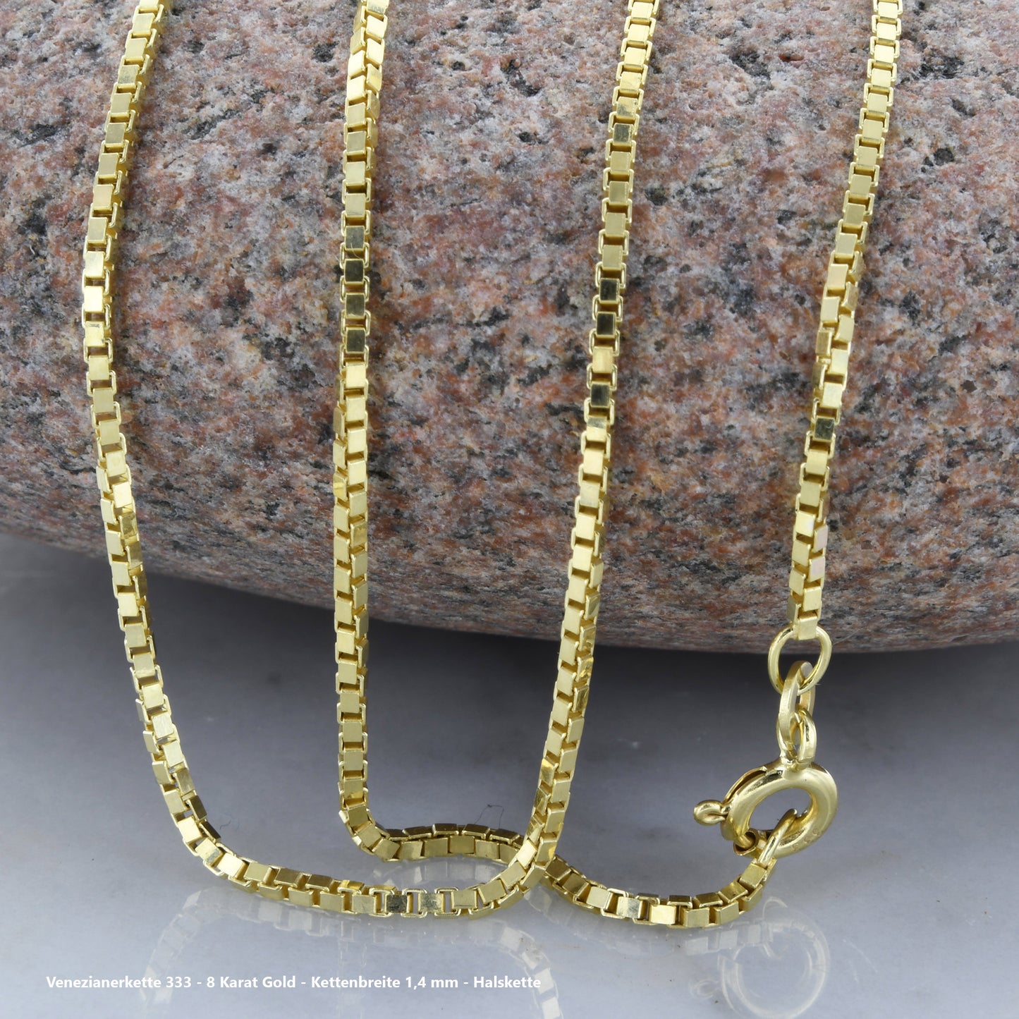 Edle Venezianerkette Halskette - 333 - 8 Karat Gold Juwelier Qualität