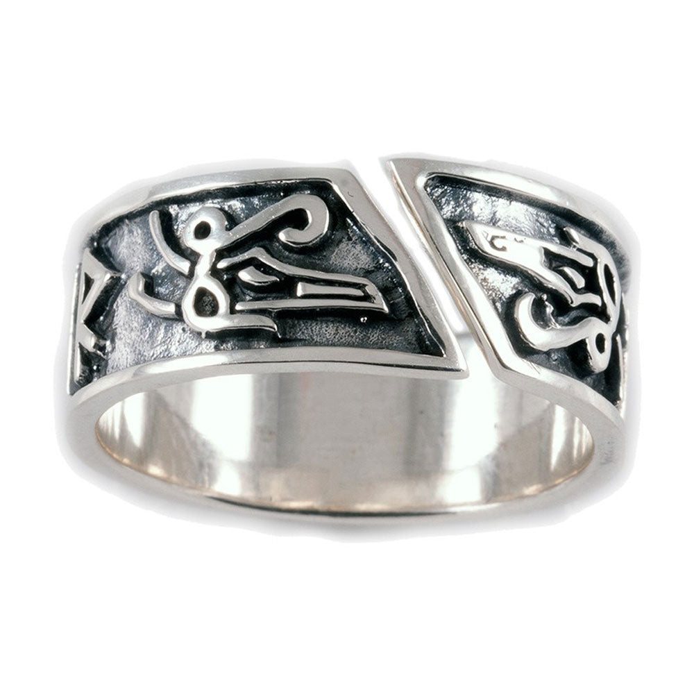 Runenring maxi 925er Silber Sterlingsilber verstellbar Größe “maxi” ca. 65-75