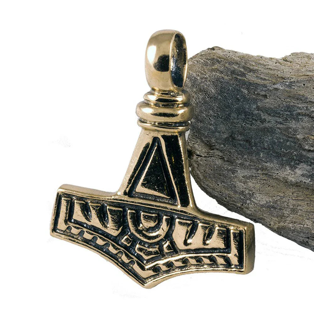 Thorhammer Schmuck Anhänger Bronze - Thorhammer - 32x26mm