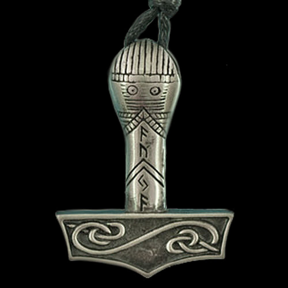 Thorhammer Schmuck Anhänger Zinn - Thorhammer - 29x38mm