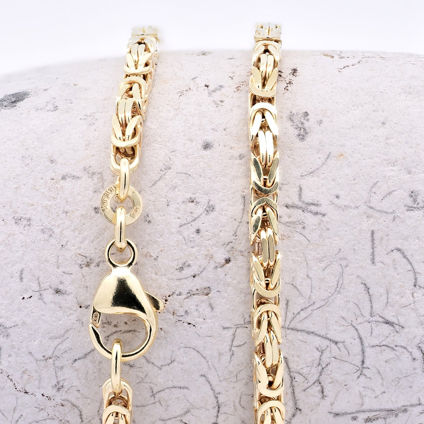 Goldarmband Königskette Armkette Breite 3,2 mm massiv 333-8 Karat Gold