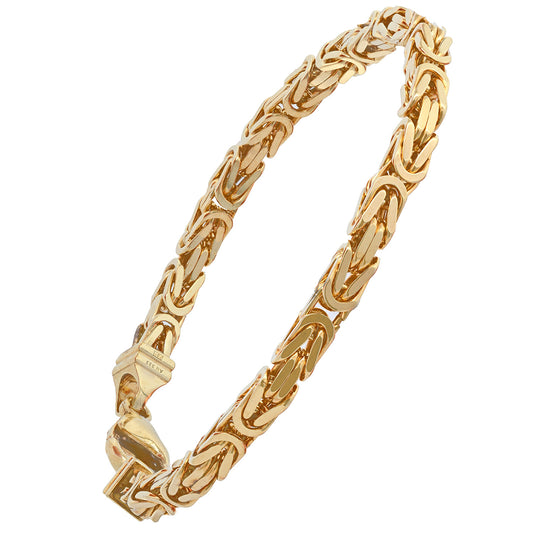 Goldarmband Königskette Armkette Breite 4,0 mm massiv 333-8 Karat Gold