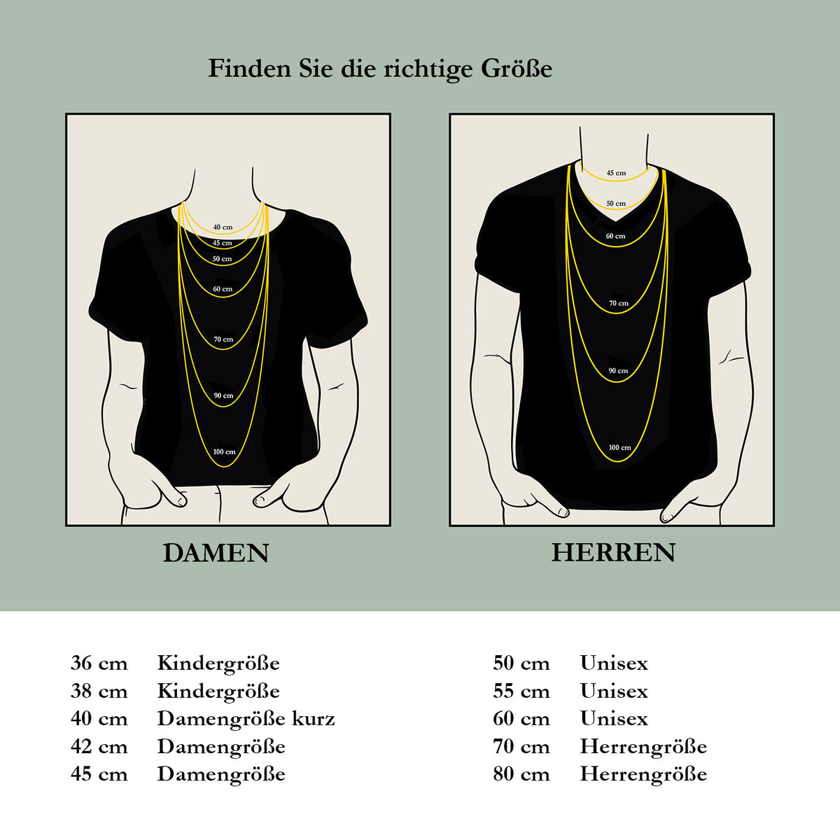 Goldkette Kordelkette hohl Halskette Breite 2,2 mm - 333-8 Karat Gold