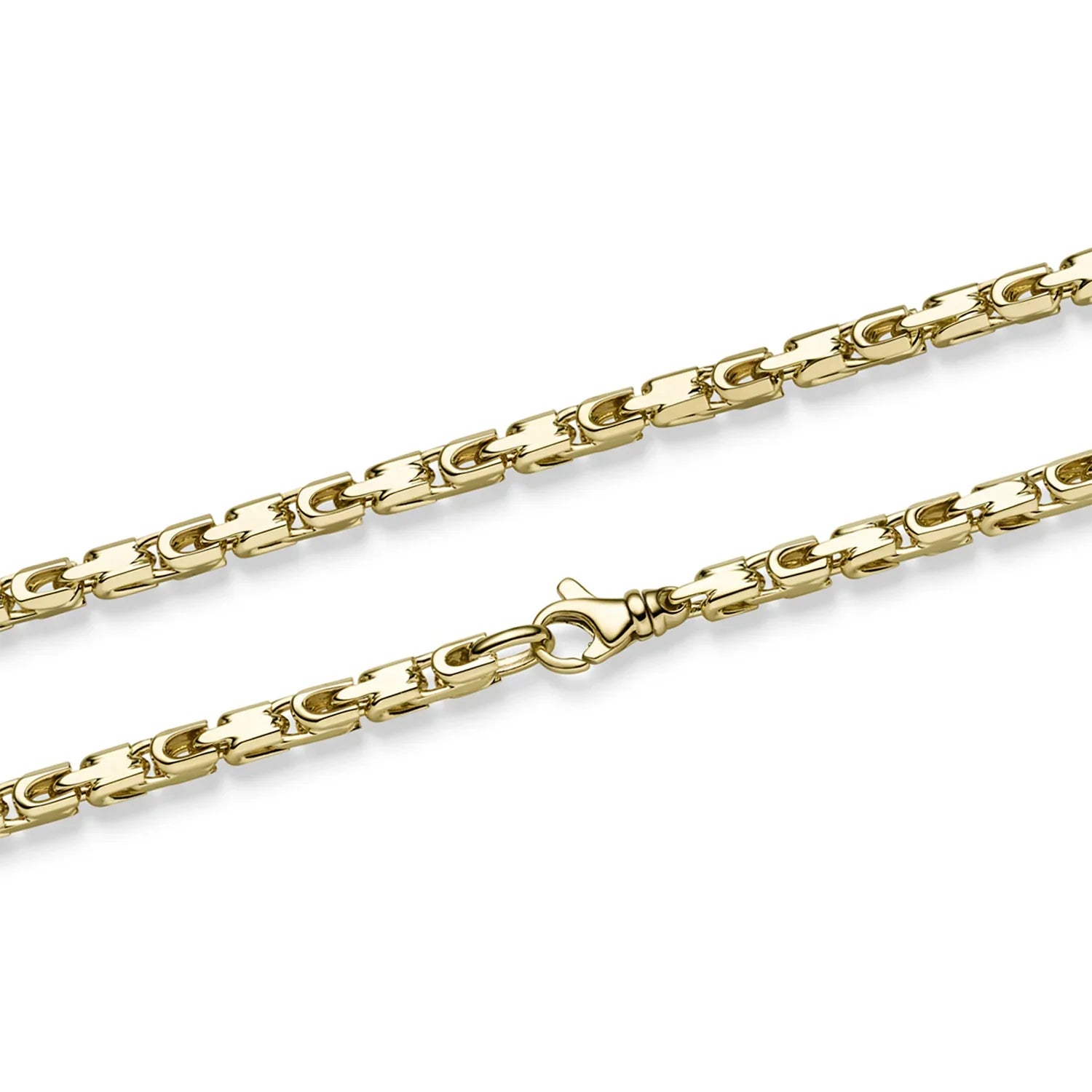 Goldkette Monte Carlo Halskette Breite 4,5 mm massiv 585-14 Karat Gold