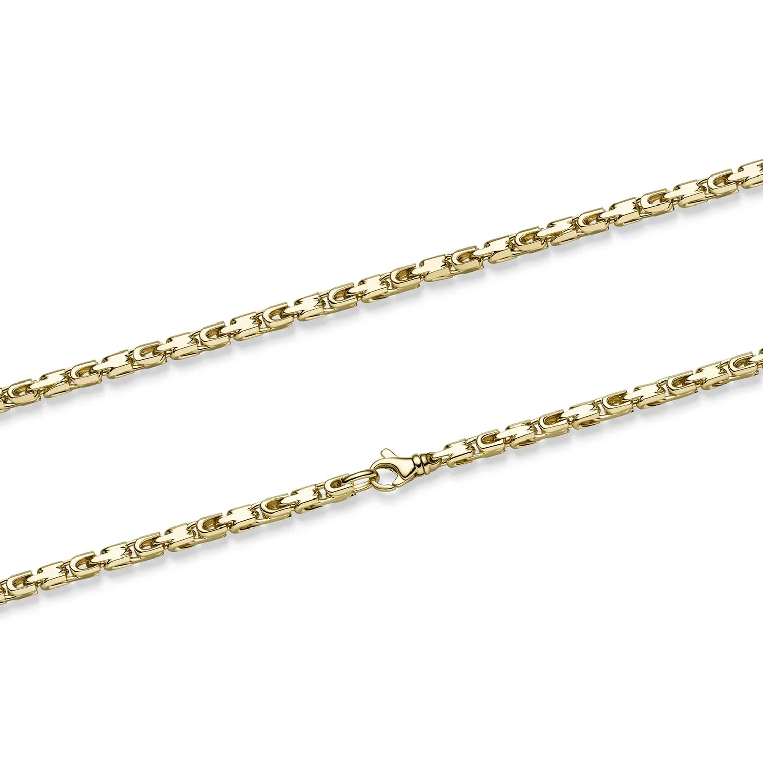 Goldkette Monte Carlo Halskette Breite 4,5 mm massiv 585-14 Karat Gold