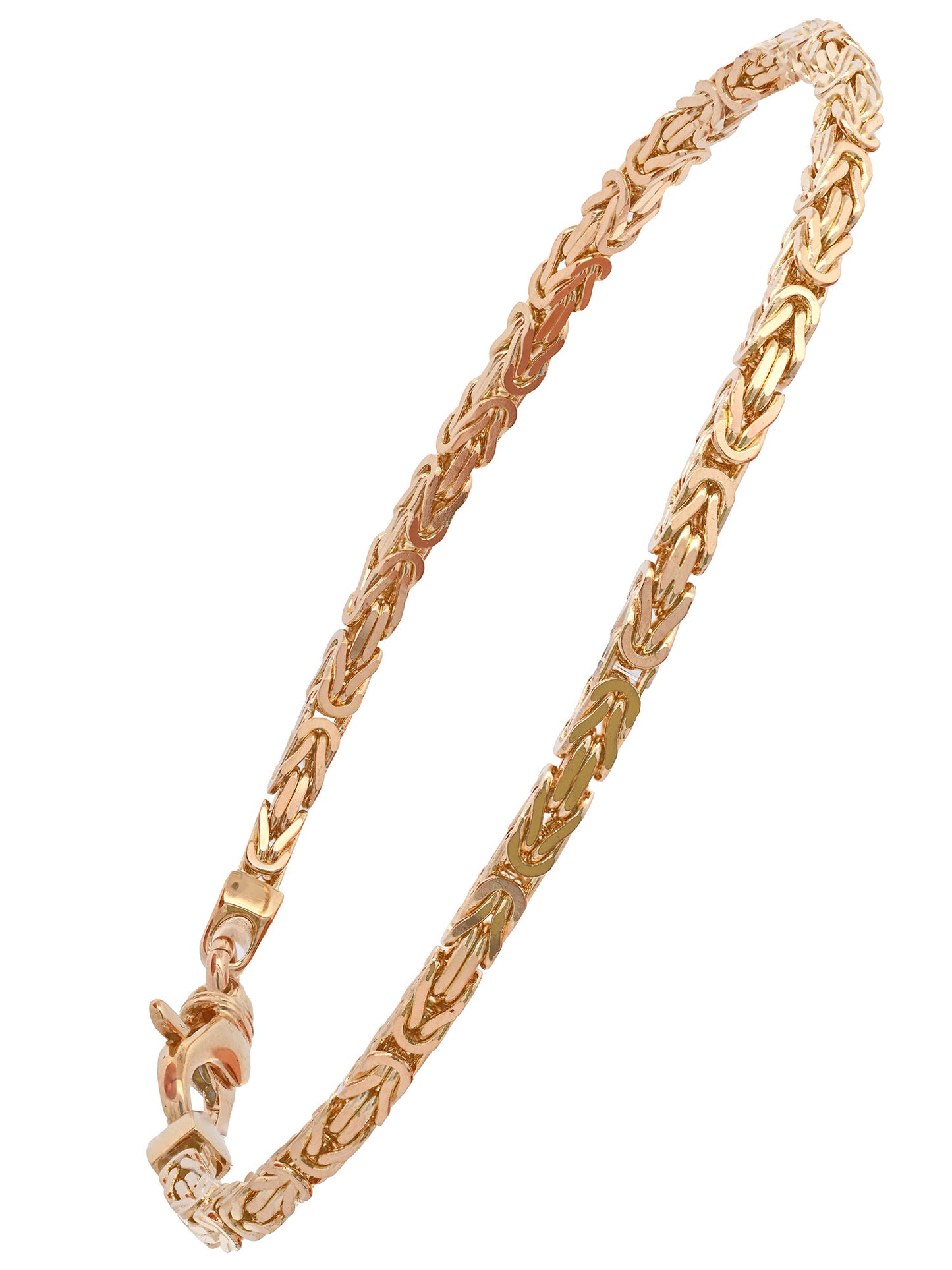 Goldarmband Königskette Armkette Breite 2,5mm massiv 750-18 Karat Gold