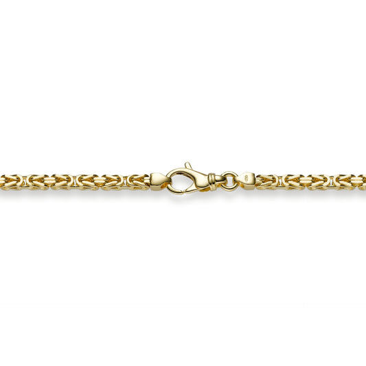 3,0 mm 19 cm 750 - 18 Karat Gold Armkette Königskette massiv Gold hochwertige Goldkette 13,1 g