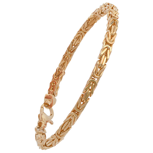 Goldarmband Königskette Armkette Breite 3,5mm massiv 750-18 Karat Gold