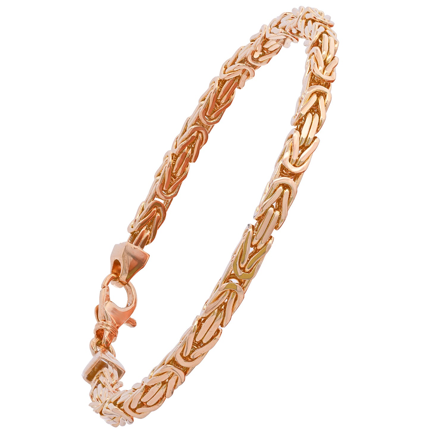 Goldarmband Königskette Armkette Breite 4,0mm massiv 750-18 Karat Gold