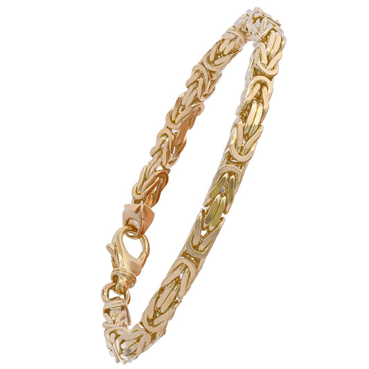 Goldarmband Königskette Armkette Breite 5,0mm massiv 585-14 Karat Gold