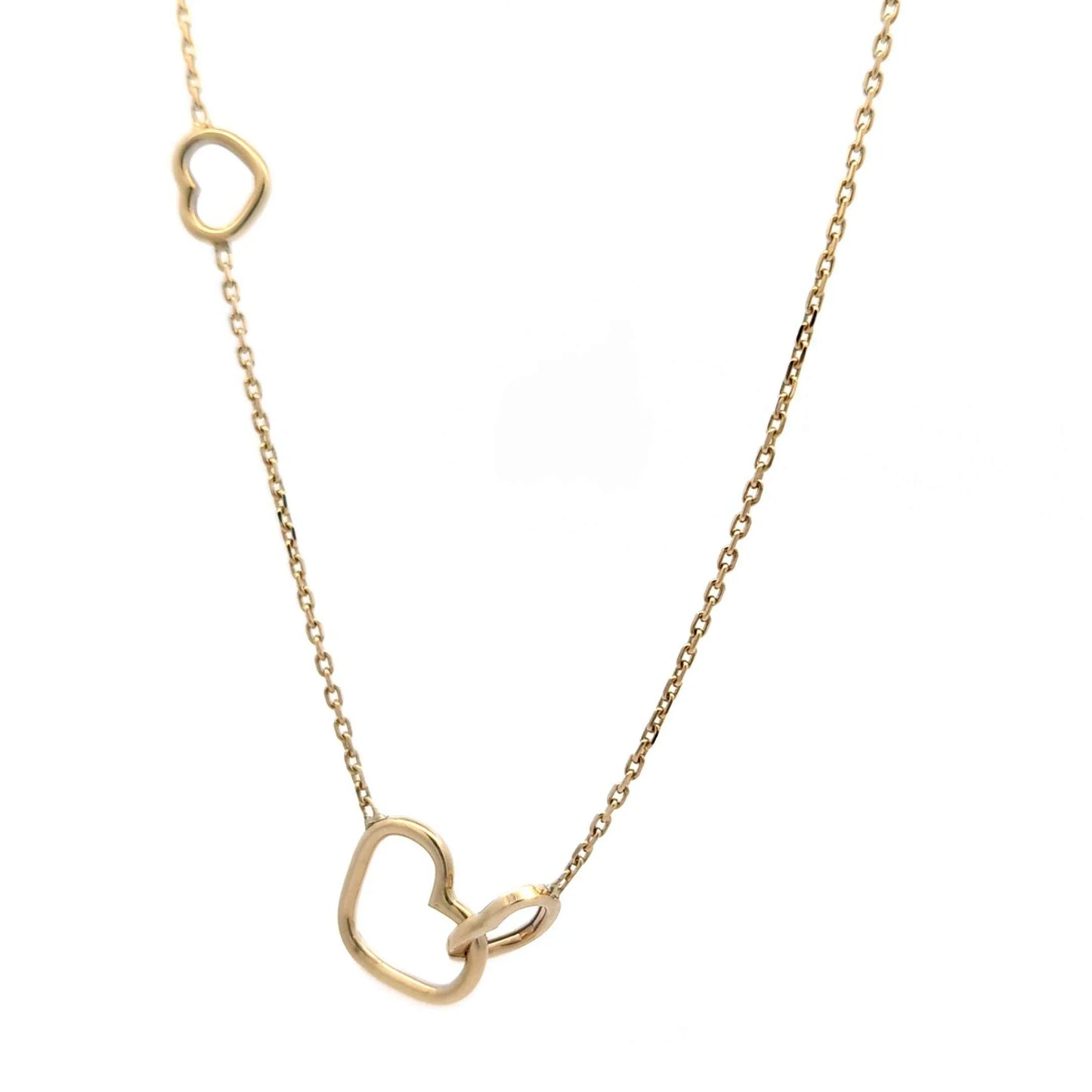 Ankerkette diamantiert Länge 45cm - Breite 1,2mm - 585-14 Karat Gold
