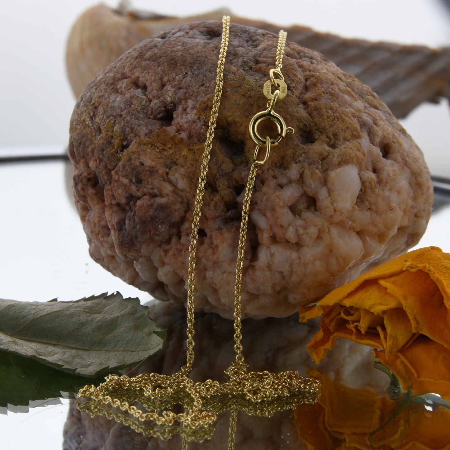 Ankerkette rund Halskette 585 - 14 Karat Gold Auswahl