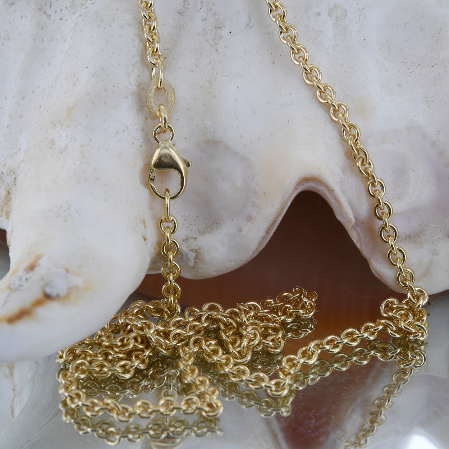 Ankerkette rund Halskette 750 - 18 Karat Gold Auswahl