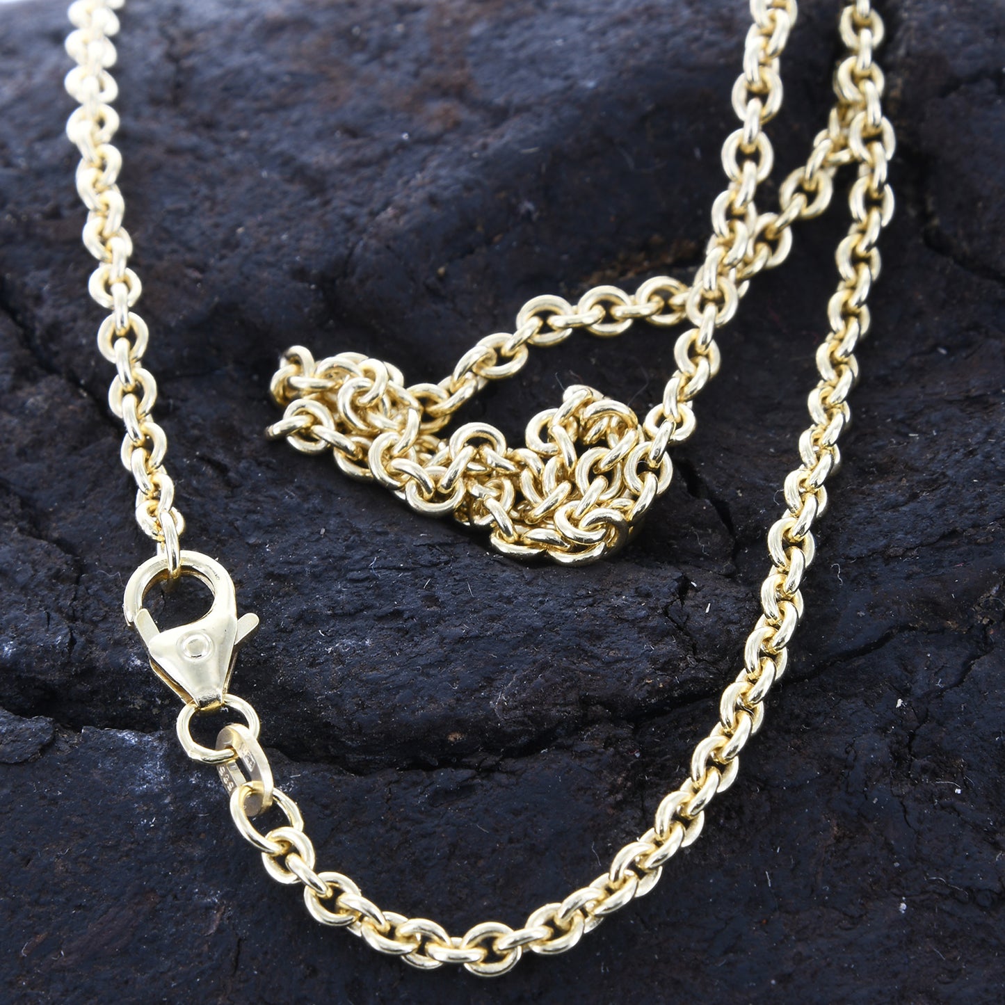 Ankerkette rund Halskette 585 - 14 Karat Gold Auswahl