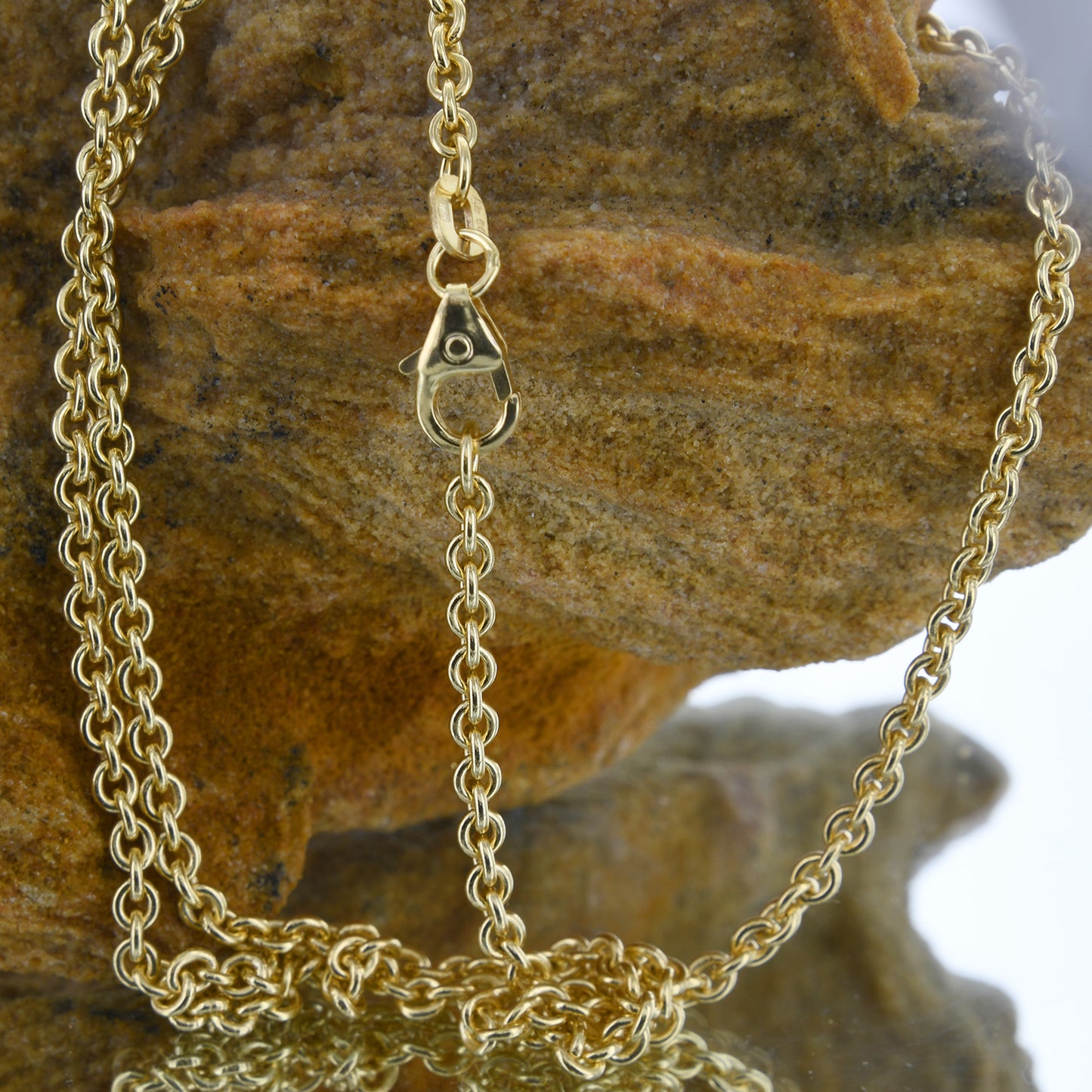Ankerkette rund Halskette 585 - 14 Karat Gold Auswahl
