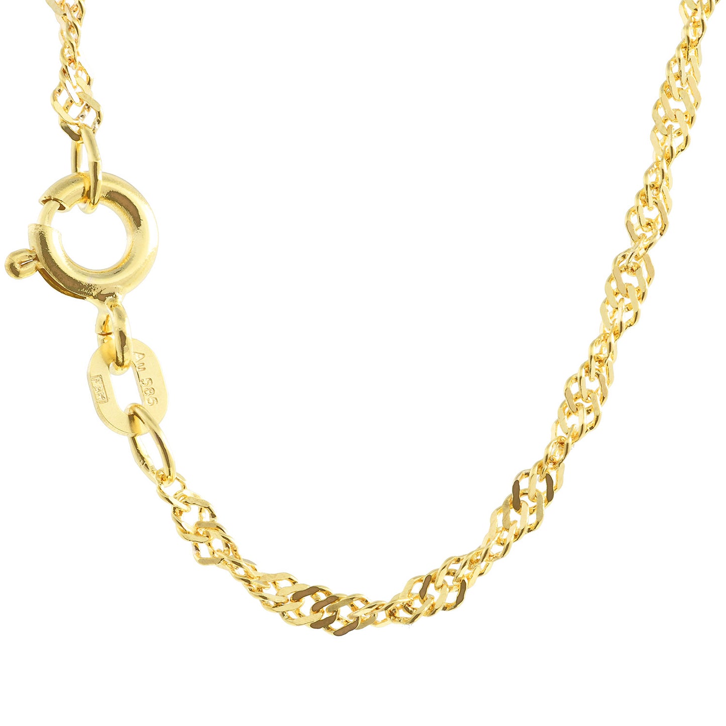 Singapurkette Halskette 333 - 8 Karat Gold Auswahl