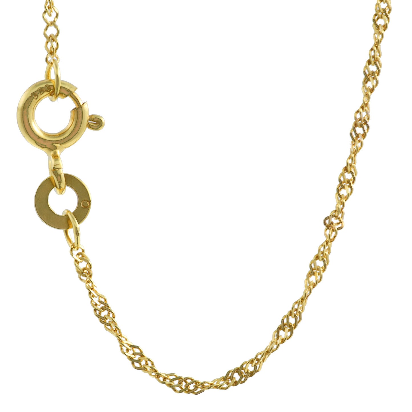 Singapurkette Halskette 333 - 8 Karat Gold Auswahl