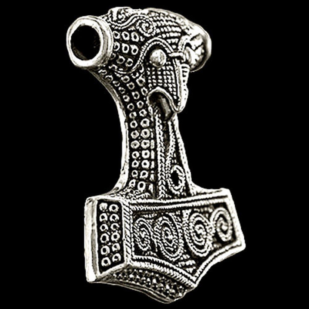 Schonenhammer Anhänger 925er Silber - Thorhammer - 40x 50mm
