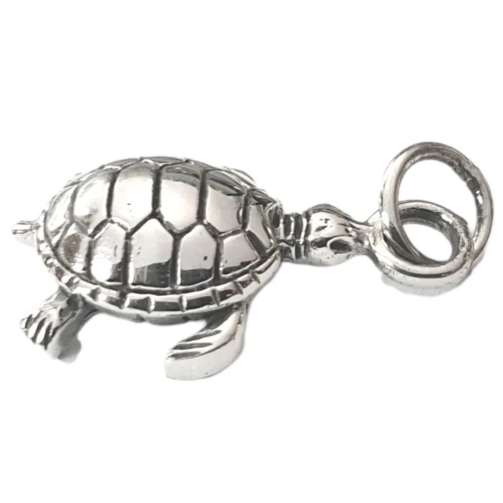 Schildkröte Schmuck Anhänger 925er Silber turtle 19x14mm