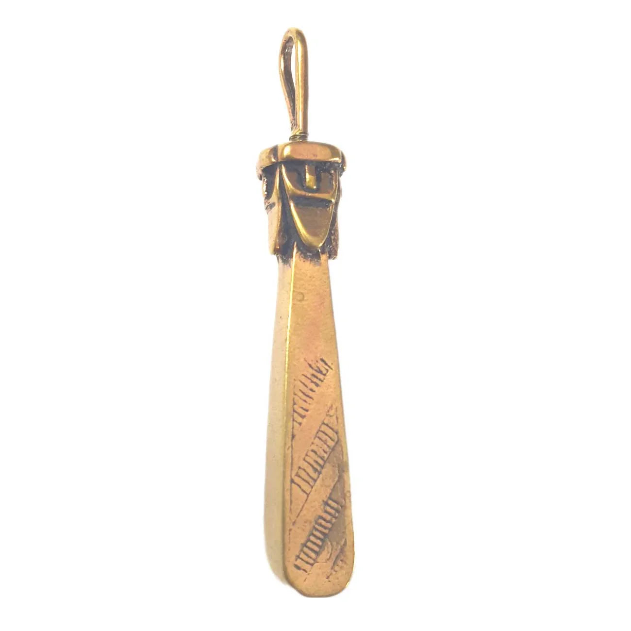 Großer Schmuck Anhänger 6.5 cm Slawische Gottheit Svantevit Amulett Bronze