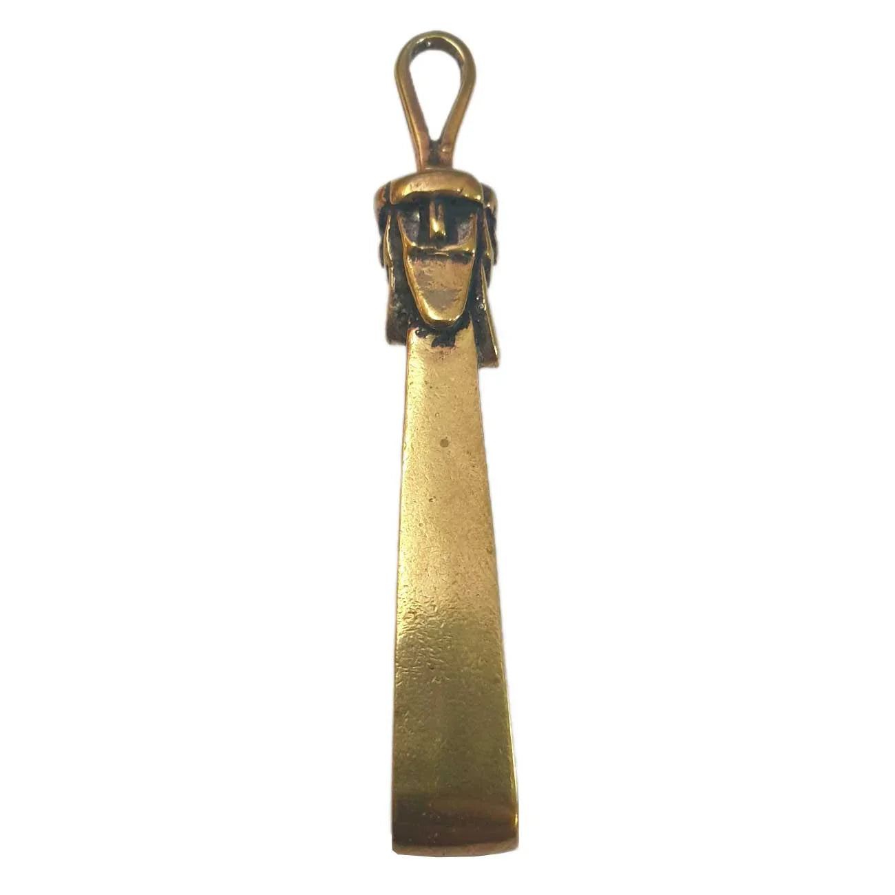 Großer Schmuck Anhänger 6.5 cm Slawische Gottheit Svantevit Amulett Bronze