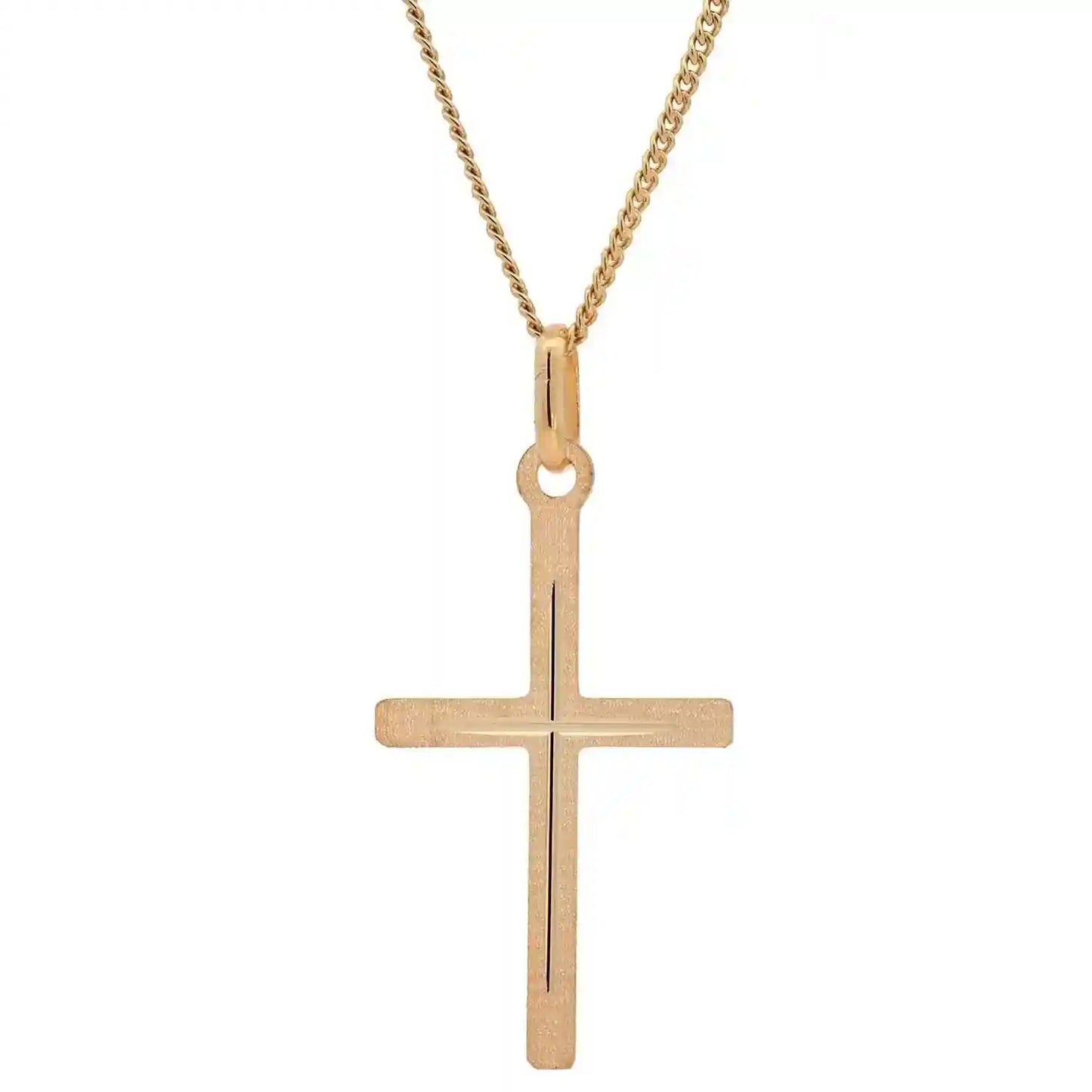 Anhänger Kreuz 333 - 8 Karat Gelbgold