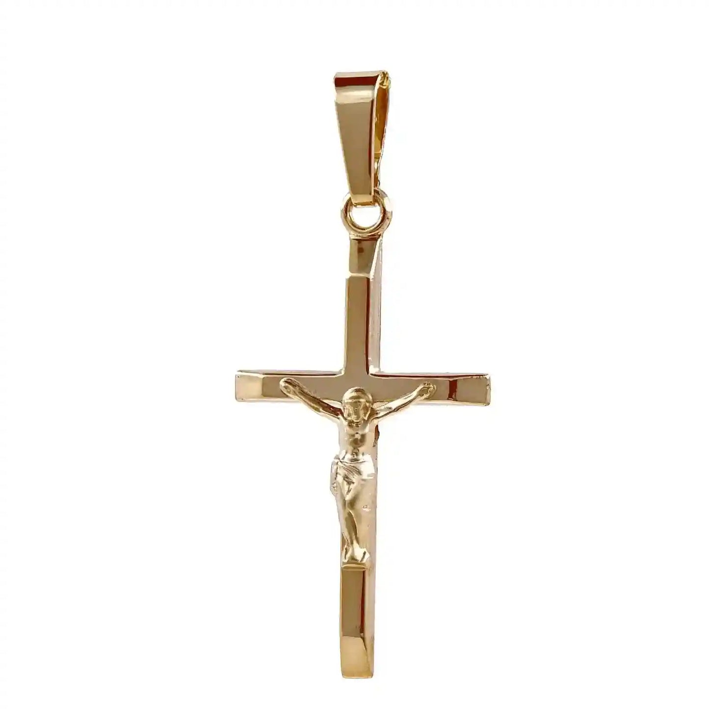 Anhänger Kreuz 375 9 Karat Gold mit Kette 2,6 mm 333 Gold 55 cm