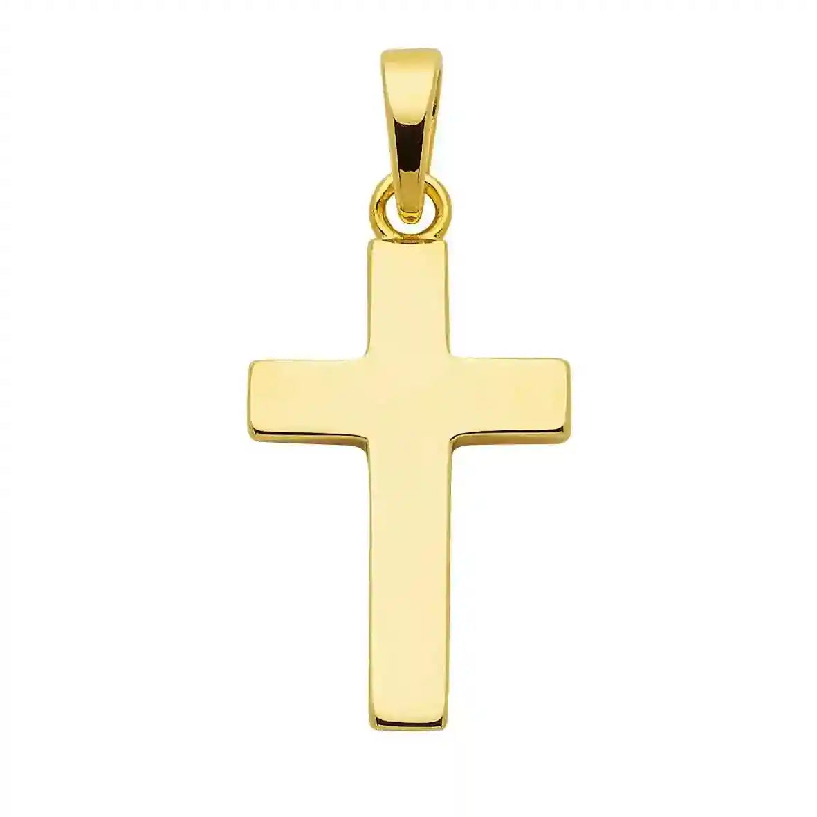 Anhänger Kreuz aus massiv 925 Sterlingsilber vergoldet