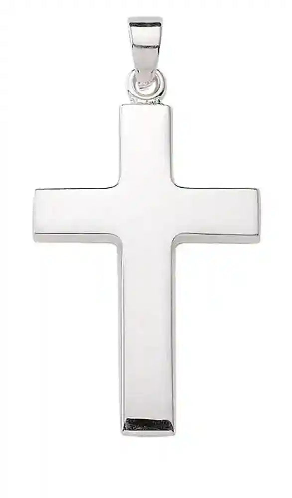 Anhänger Kreuz aus Silber Kettenanhänger aus massiv 925 Sterlingsilber