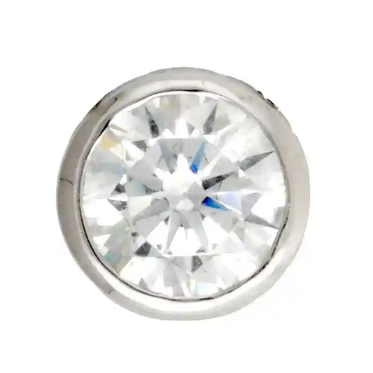 Anhänger rund 585 14 kt Weißgold