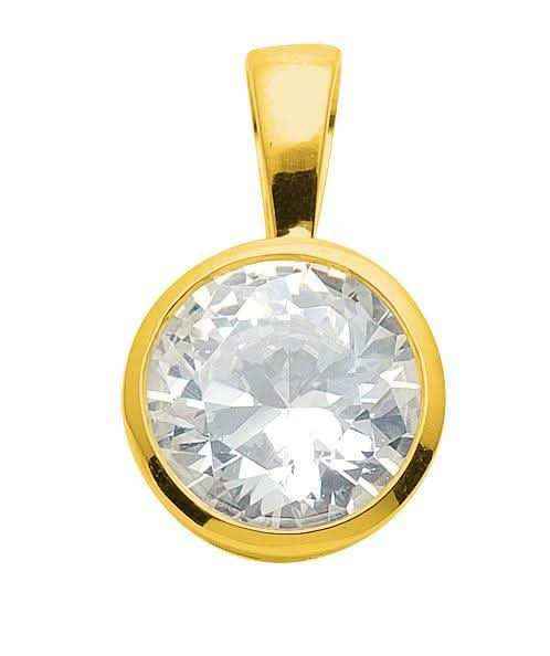 Anhänger  Zarge 925 Silber mit Zirkonia