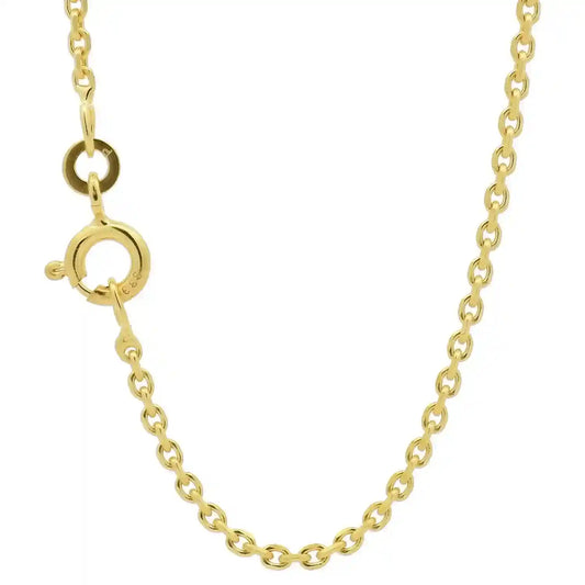 Ankerkette diamantiert Breite 1,7mm - 333-8 Karat Gold