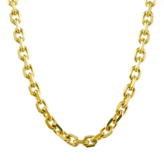 Ankerkette diamantiert Länge 60cm - Breite 1,3mm - 333-8 Karat Gold