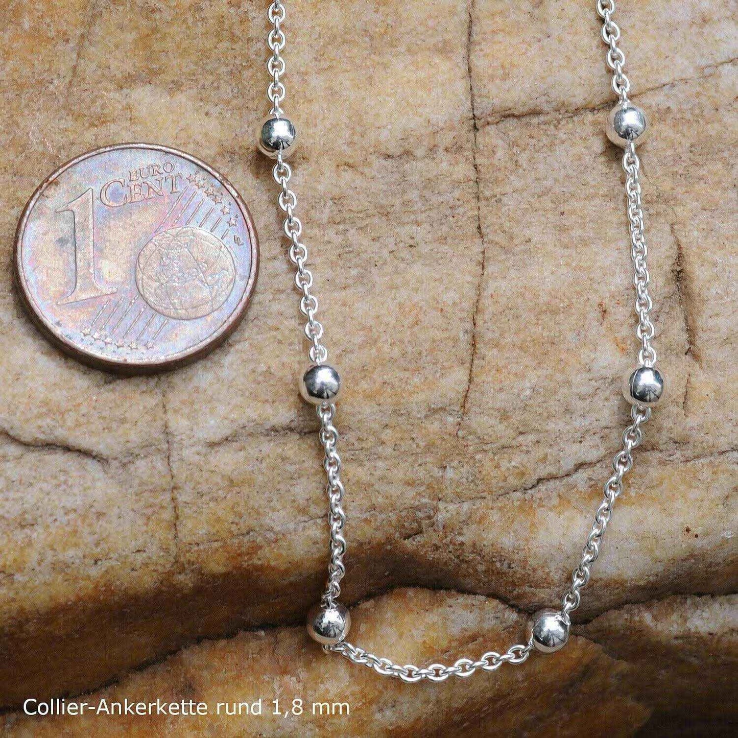 Ankerkette Halskette Breite 1,8 mm - 925 Sterlingsilber Auswahl