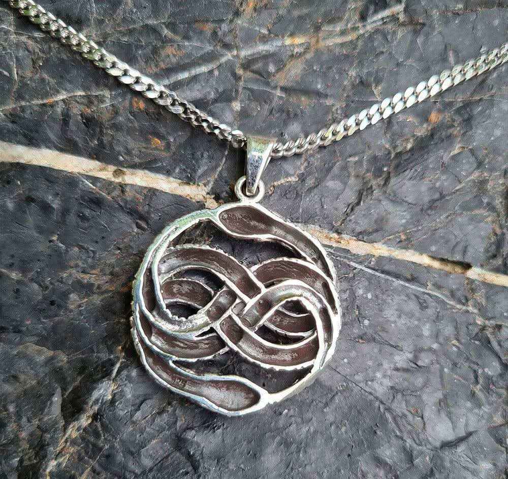 Auryn Aurin Anhänger 925 Silber + Kette Atreyu Unendliche Geschichte
