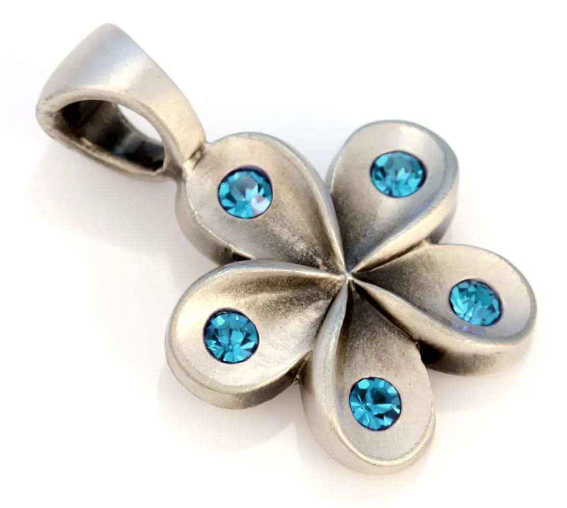 Bico Schmuck Anhänger Blüte mit Kristallen