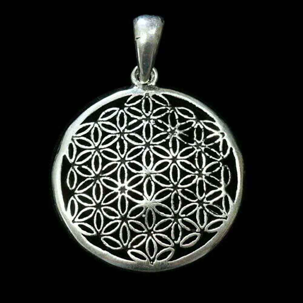 Blume des Lebens Schmuck Anhänger 925er Silber