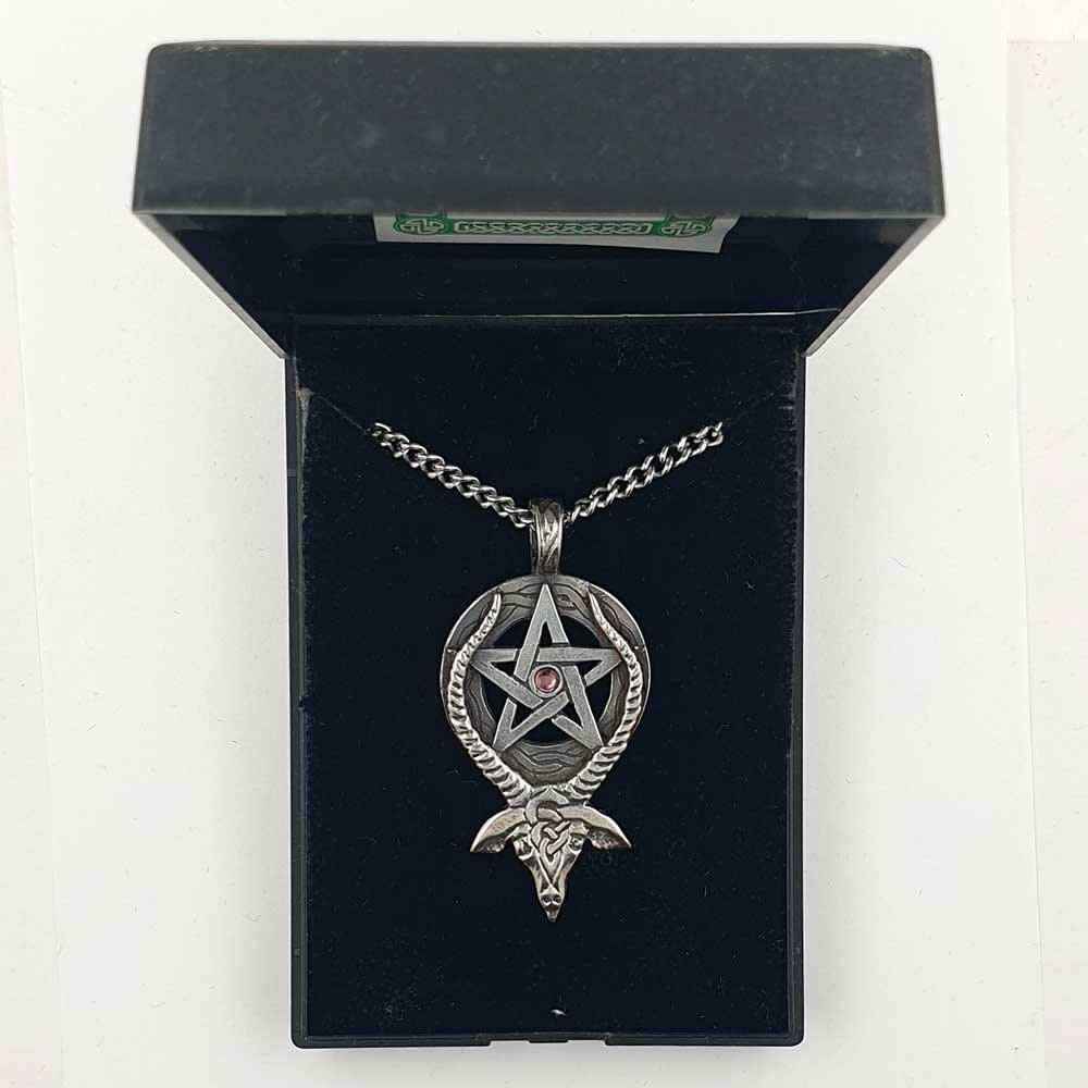 Bock Mit Pentagramm Anhänger Schmuck - Pentagramm - 33x43mm
