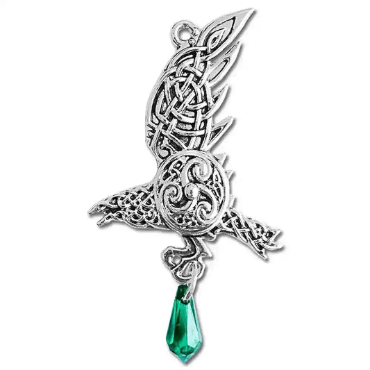 Brans Rabe Mythische Kelten Knoten Schmuck Anhänger Amulett Vogel