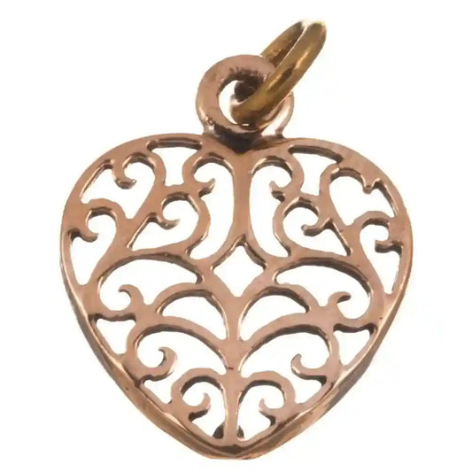 Bronzeanhänger Celtic Heart Anhänger Schmuck - Liebe - 20x14mm - Firma Holzenplotz - Silberketten-Goldketten.de