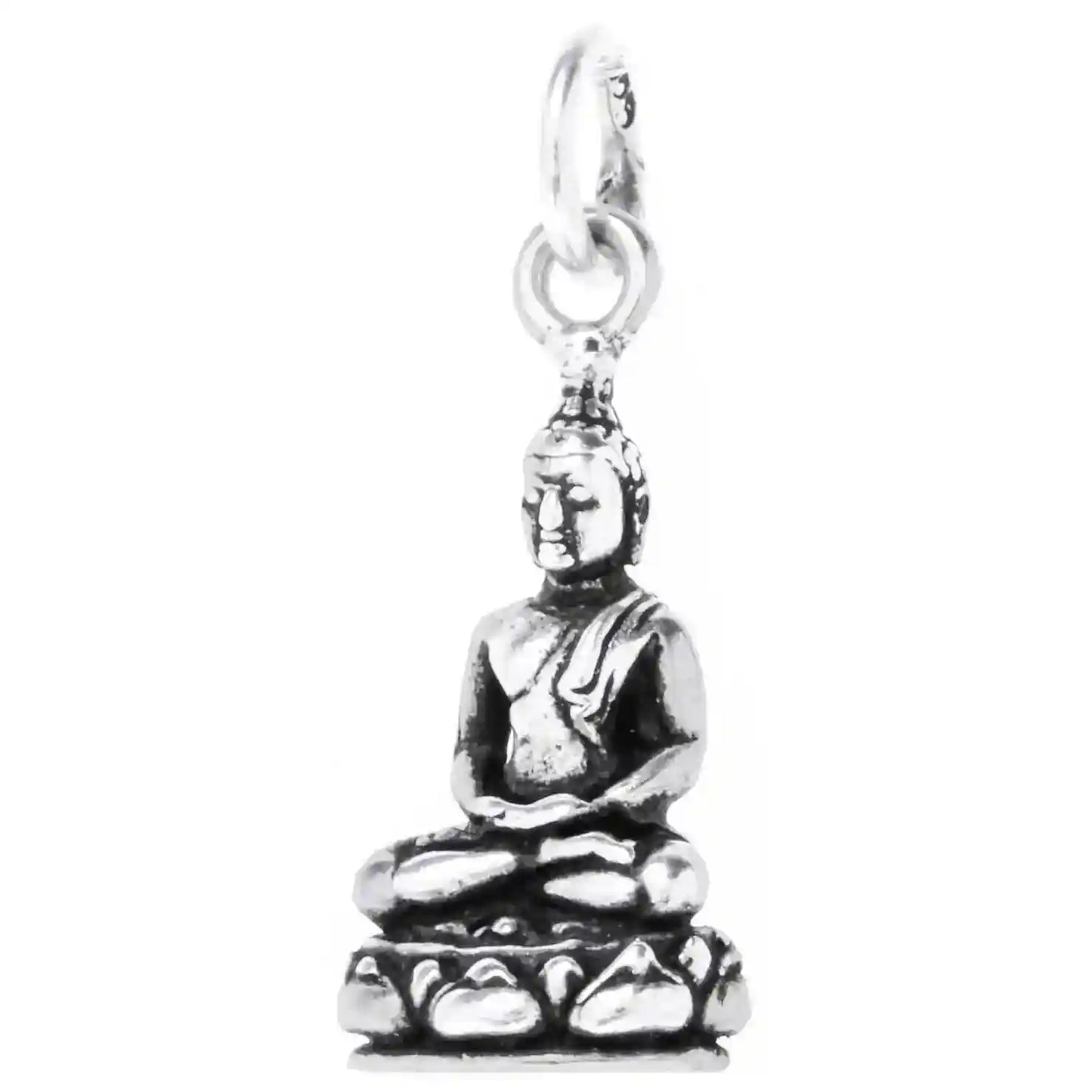 Buddha Schmuck Anhänger 925er Silber - Buddha - 25x10mm