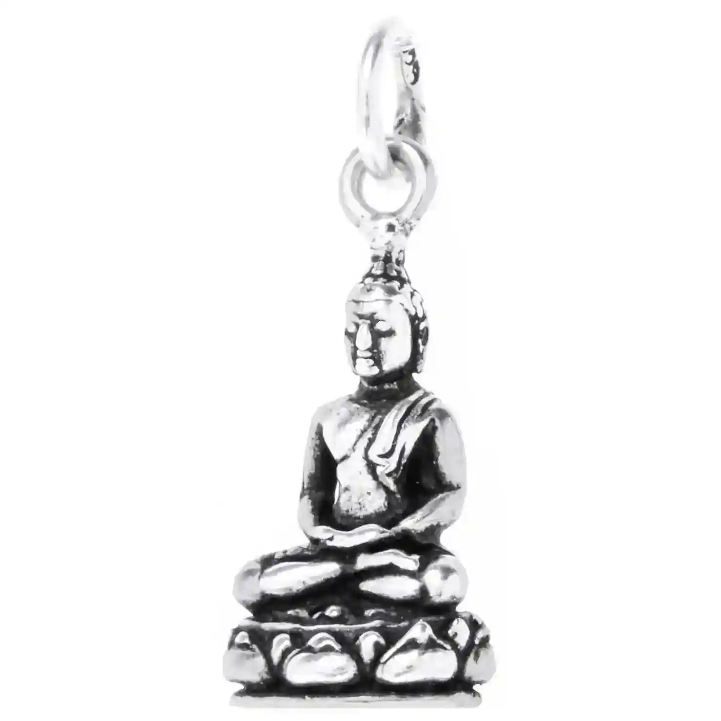 Buddha Schmuck Anhänger 925er Silber - Buddha - 25x10mm