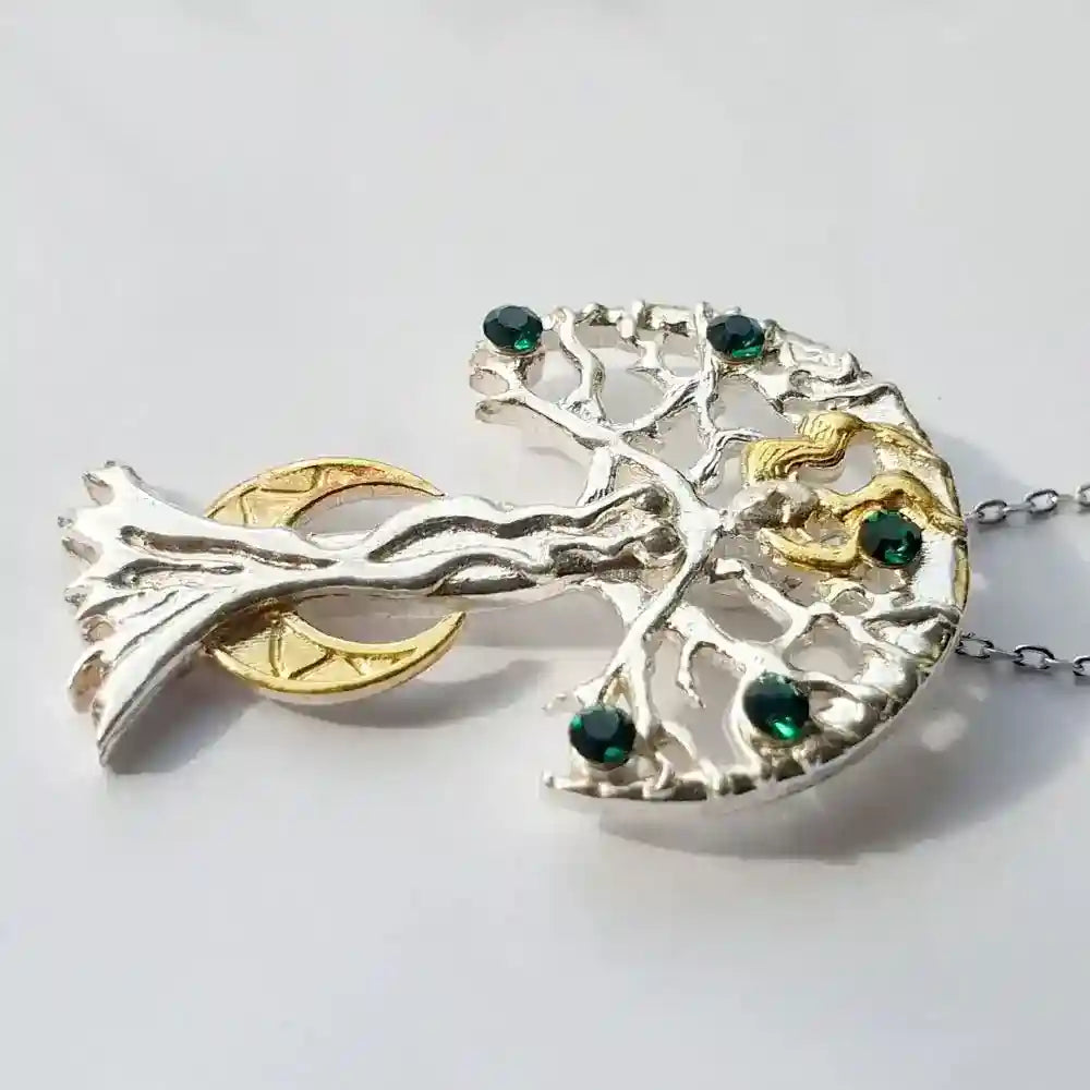 Celina Sylvana Anhänger + Kette 925er Silber - Fantasie - 24x33mm