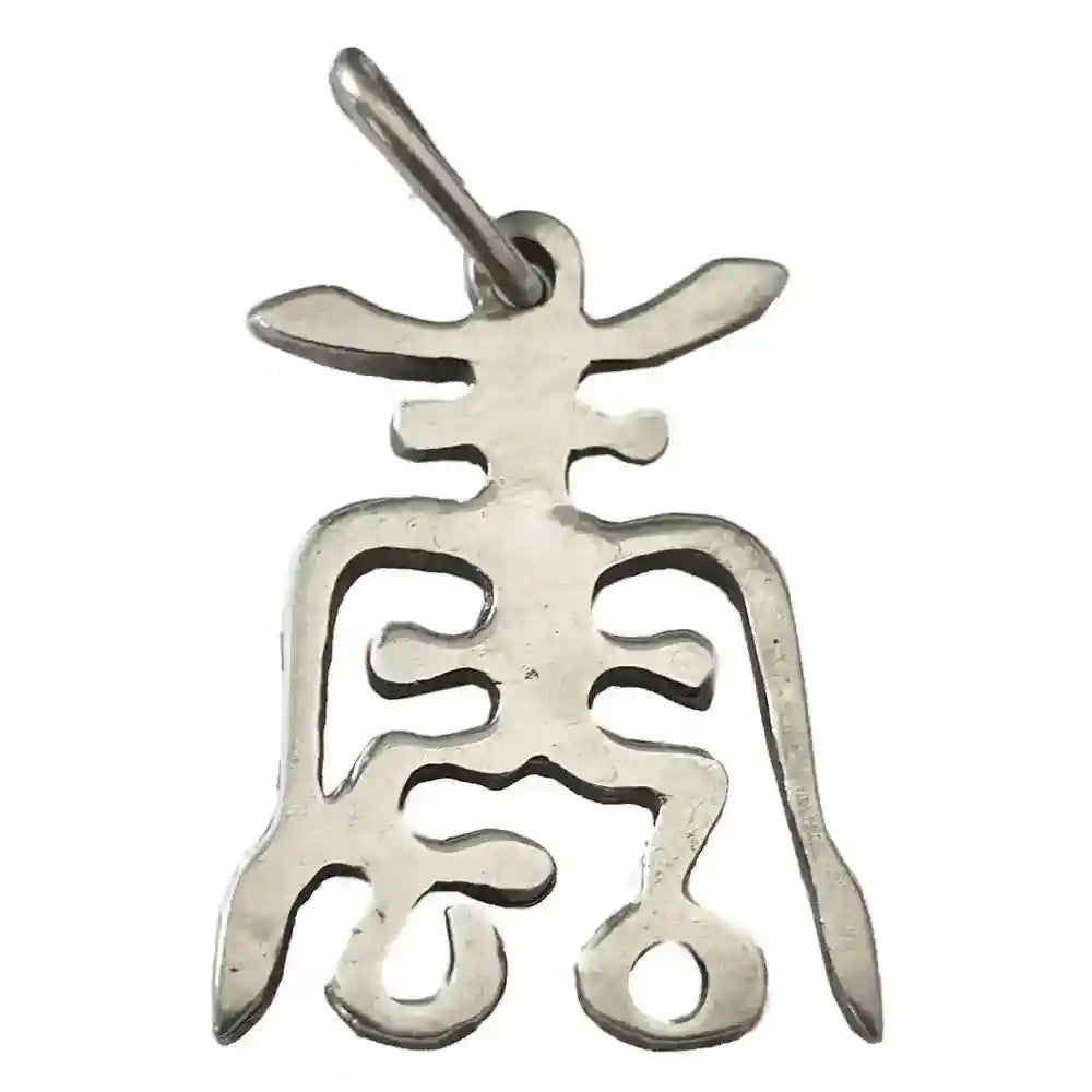Chinesisches Langlebigkeitssymbol Amulett 925er Silber Talisman: 25 mm