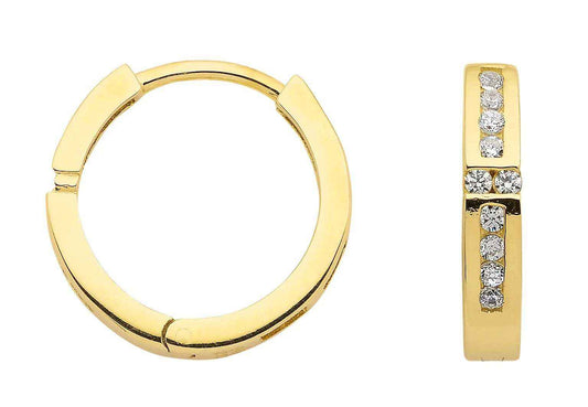 Creolen  Zirkonia 333 Gelbgold