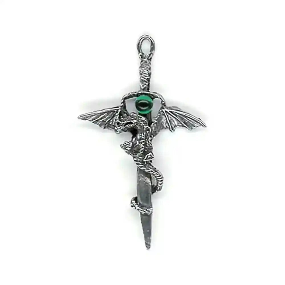 Drache und Schwert Anhänger Schmuck - Drachen , Waffen -