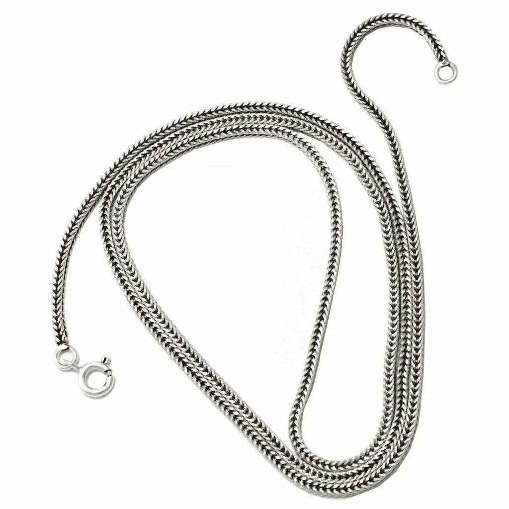 Dunkle Silberketten Mittelalter 925 Silber Kette Halskette fein-m